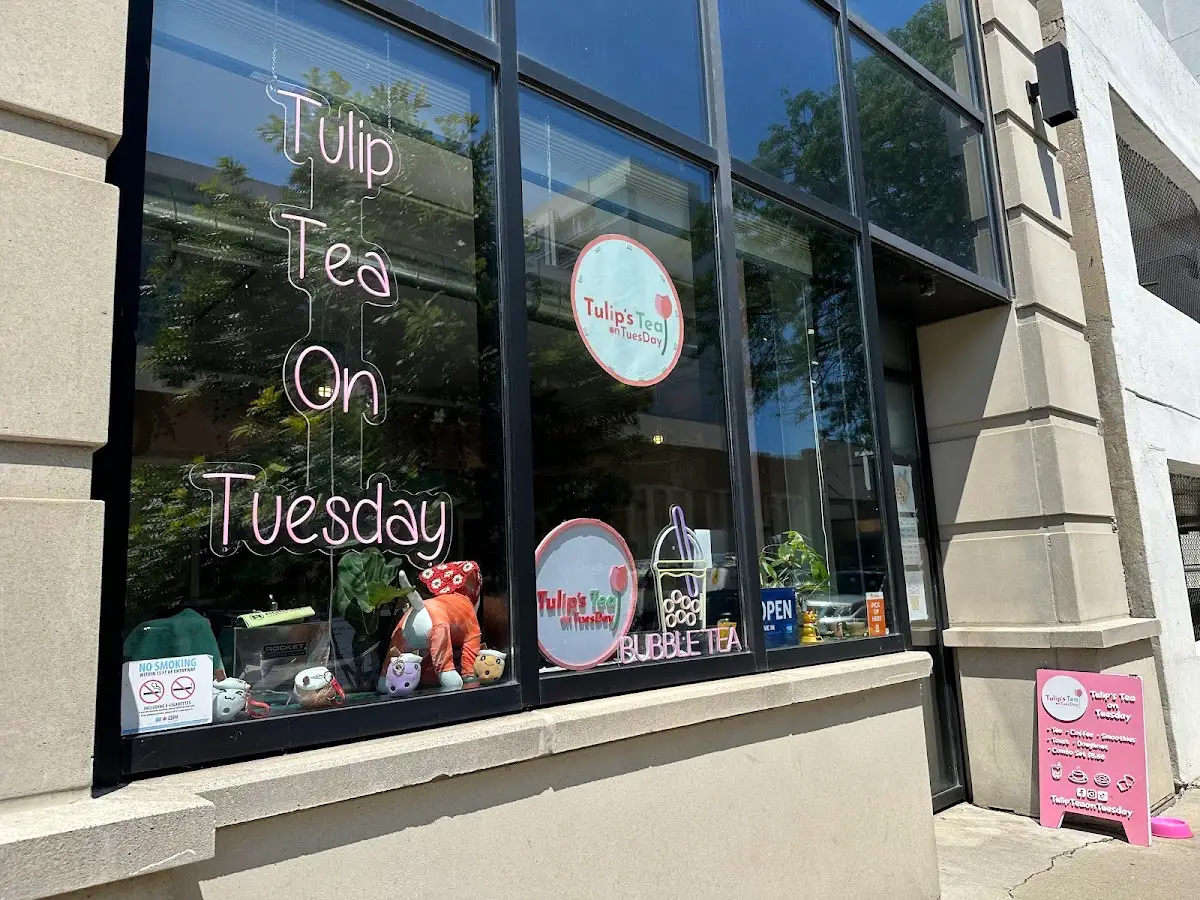 Storefront window on W Grace St